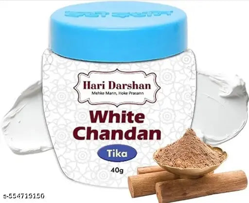 Hari Darshan Chandan Tika Combo | Pure Sandalwood | Chandan Kesar | Ashtagandha | Kumkum Roli | White Tilak | Natural Chandan Powder for Pooja & Havan | Spiritual & Traditional Use | Pack of 5