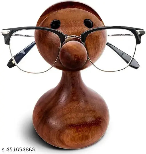 Dear Home Fashionable Fancy And Stylish Spectacle Holder-Handmade Wooden Carved Bird -Shaped Eyeglass Spectacle Holder-Pack Of 1(Brown)