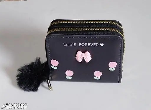 Women Small Wallet Wallets for Girls Credit Card Holder Coin Purse Zipper Small Secure Card Case Cute Wallets Mini Wallets for Women