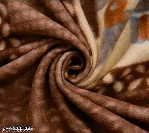 WOOLLEN DOUBLE BEDSHEET//WARM BEDSHEET FOR DOUBLE BED//BROWN WARM FLORAL BEDSHEET/ bedding set 1+2 with 2 pillow cover size 90*90