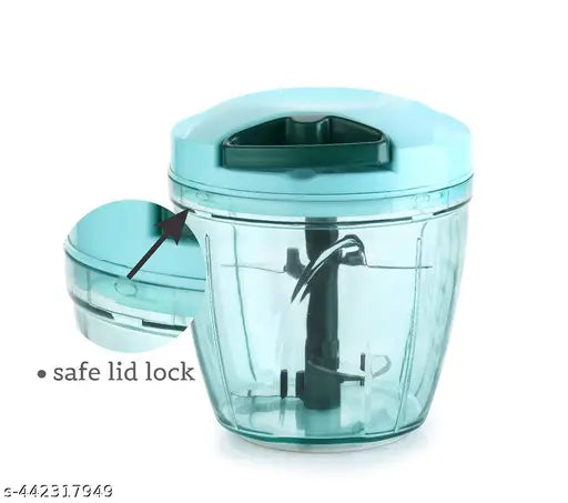 1000ML + 1000ML Combo of Standard Handy Pro Chopper (1000 ml) and Compact Chopper Cutter Mixer (1000 ml) with Stainless Steel Blades and Whisker Blade for effortlessly Chopping Vegetables Fruits for Your Kitchen (Value Pack) (PACK OF 2) Manual Choppers &