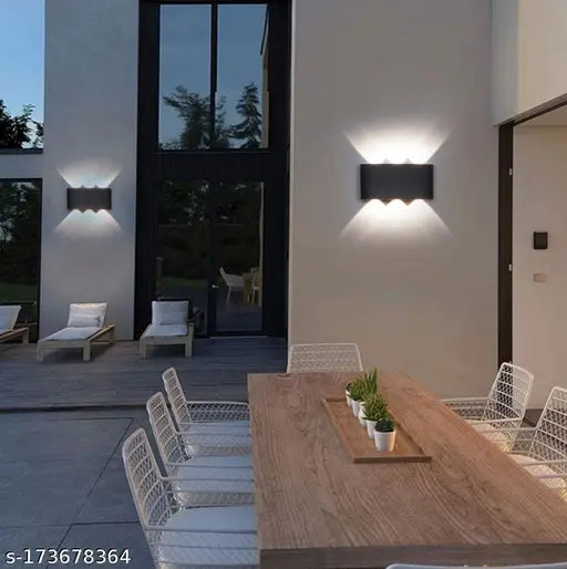 PIXORA 12 WATTS 6 RAY WATERPROOF LED WALL LAMP WARM WHITE
