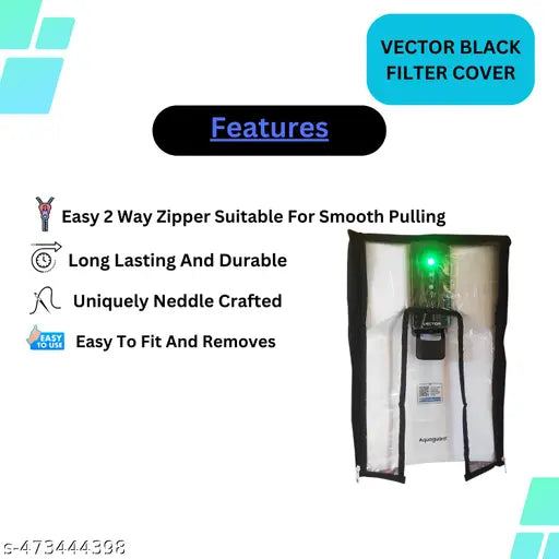VECTOR BLACK RO FILTER COVER WITH ZIP
