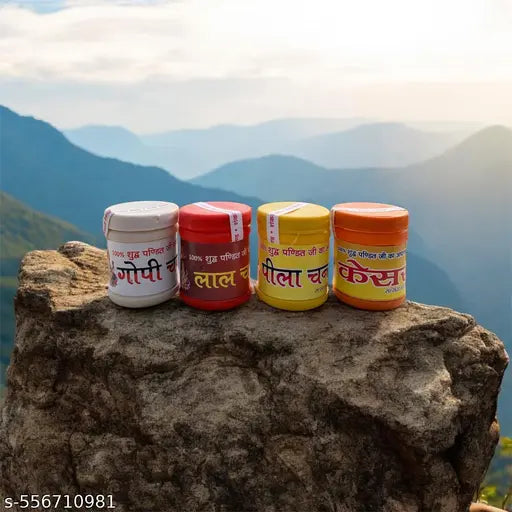 Tilak Stamp  Free With 5 Types Chandan Box (pack of 17+5)