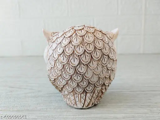 Decorative Owl Showpiece with Musical Instrument | Resin Figurine for Home, Office & Tabletop Décor | Unique Gift Item