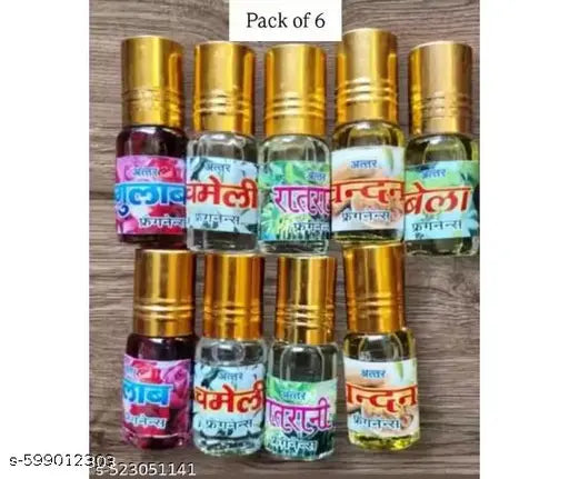 Perfume Natural Non-Alcoholic Long Lasting Attar for laddu gopal ji & men and women / fresh natural Original sughandhit Each 3 ML Combo Set 3 (12 IN 1)