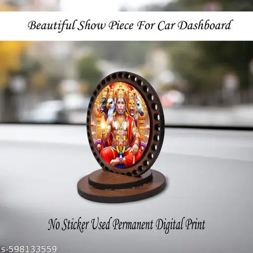 AR Creative Panchmukhi Hanuman Ji Car Dashboard Idol, God Statue, Decorative Showpiece For Car And Office Table, Study Table, Etc (design 8)