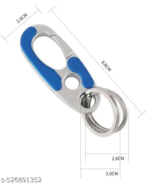 Premium metal O-muda 3752 Blue Bike, Car Hook Keychain