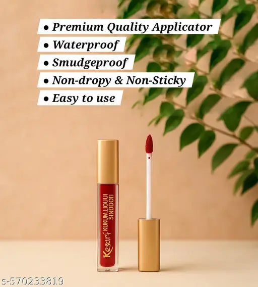 Kesari Kumkum Liquid Sindoor - Combo Pack of 2 (Red)