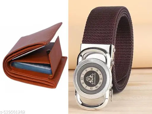 Men Casual, Formal, Party Black Nylon Belt