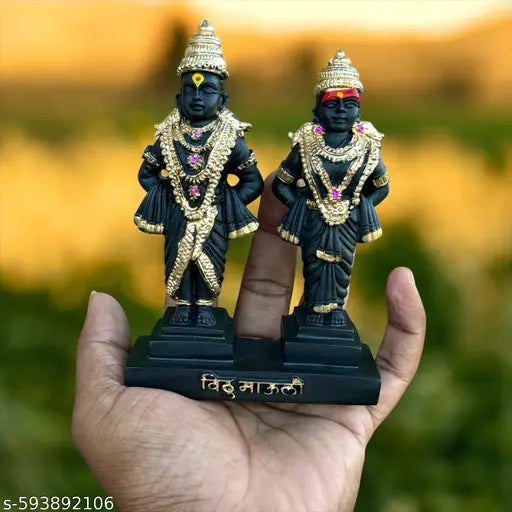 Vitthal Rukmini Statue,Vitthal Rukmani Stand,Idol of God Vitthal Rukmai,Statue for Home Decor,Gifting,Showpieces for Home.… Idols & Figurines