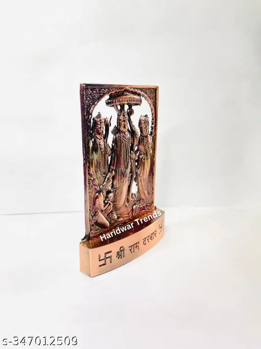 Haridwar Trends Ram Darbar Statue Shree Ram Ji Sita Laxman Hanuman Home Décor Puja Bhagwan Idol Murti for Mandir Temple, Ram Darbar Ki murti, Ram Darbar idol