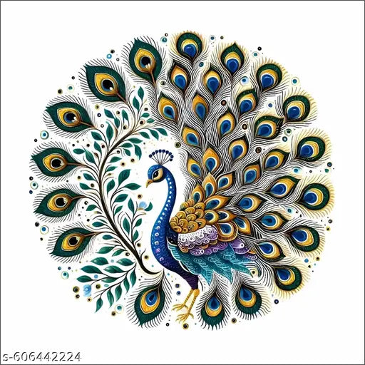 BP Arts decorative peacock wall sticker for home decor