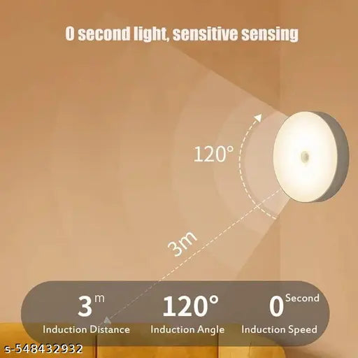 VIAXANA Motion Sensor Light for Home with USB Charging Wireless Self Adhesive LED Body Induction Lamp Sensor Light for Wardrobe Lights Sensor Night Light for Cupboard Stair