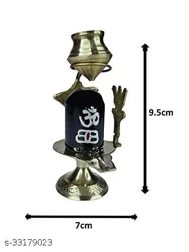 A&S Ventures Copper Kalash With Lord Shiva Shivling For Jalabhishek, Home Puja