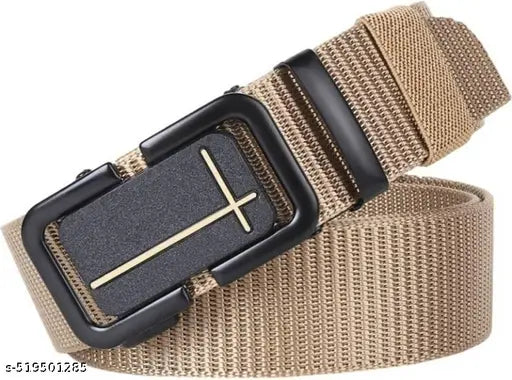 Men Casual, Formal, Party Black Nylon Belt