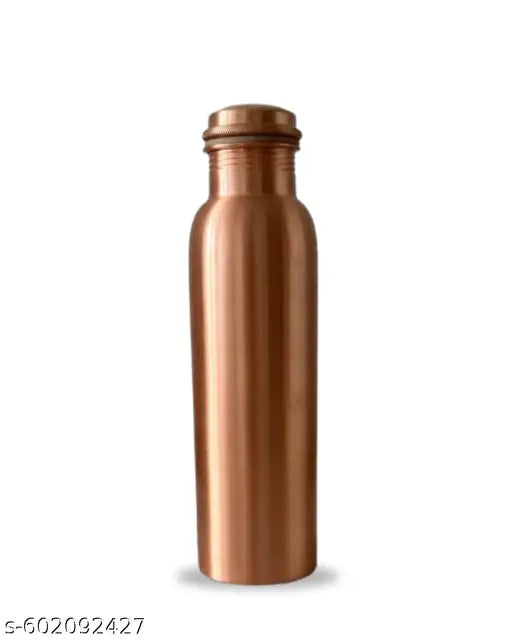 Evokali 100% Pure Copper Water Bottle – Ayurvedic Handcrafted Drinkware for Healthy, Eco-Friendly Hydration (1 Liter)