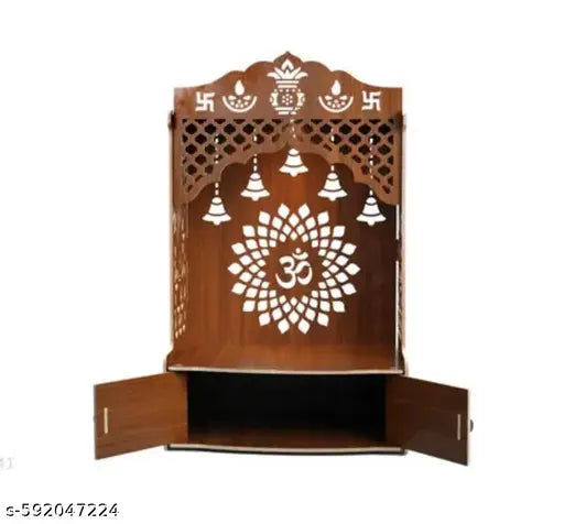 Premium Wooden Pooja Mandir for Home Temple Décor