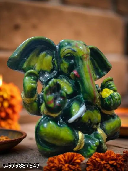 Gapati ji Sitting    Statue Home/Office/Decoration/Gifting Item Decorative Showpiece - 8 cm