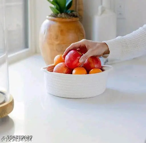 Smal mini rope storage Round basket Pack Of 3