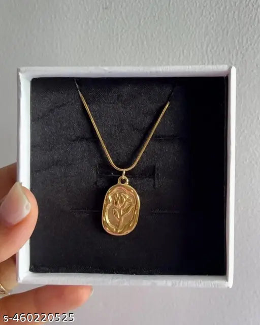 New Design Premium Quality Rose flower Girls Pendant Chain || Girls Locket || Girls necklace chain || chain for girls || women nechlace chain || pendant chain || Trendy necklace chain || necklace dikhayen