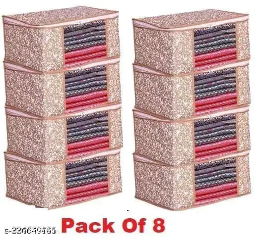 NON WOVEN PRINTED SAREE COVER(Set of 8)