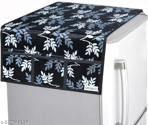 Crosmo Fine Quality Refrigerator Cover for Top With 6 Utility Pockets