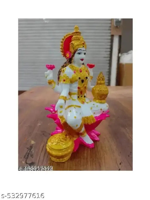 Affordable Marble Laxmi Ji Murti | Imported Marble Idol of Laxmi Mata for Home & Office | Bring Positivity, Prosperity, & Wealth | Ideal for Akshaya Tritiya, Wedding Season, Festivals, & Auspicious Gifting