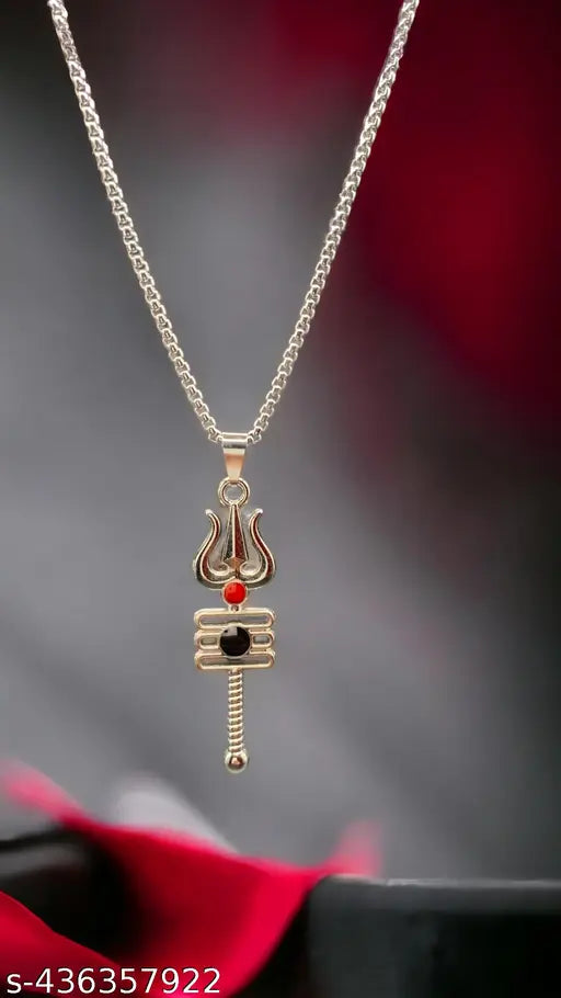 Lord Shiva Trishul Pendant Necklace