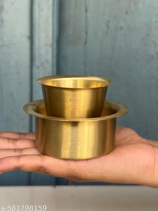 Coffee Debra Set – Traditional Brass Serving Set for Home, Festive Use & Gifting