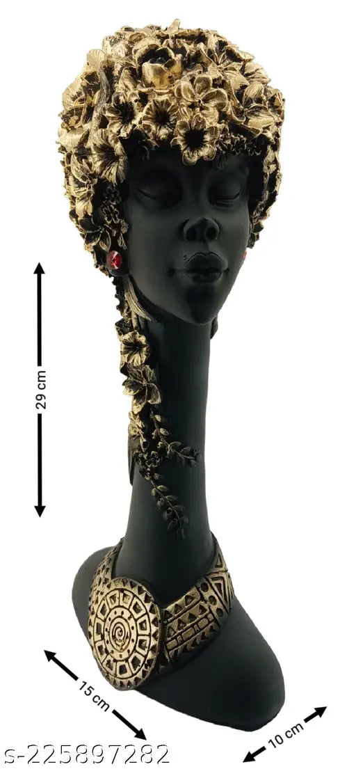 ImpresModern Art Showpiece collection for Decoration Handicrafts ( Golden and Black Colour )