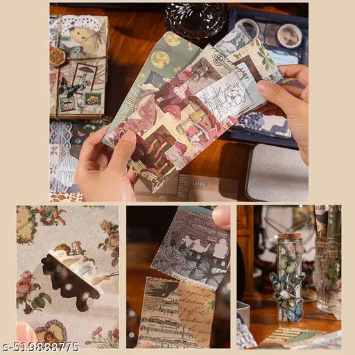 Complete 346pcs DIY Scrapbooking Kit | Premium Aesthetic Journal Set with Notebook, Stickers, Washi Tape, Vintage Ephemera, Decorative Paper, Labels, Envelopes, Cards & More (Butterfly Theme)
