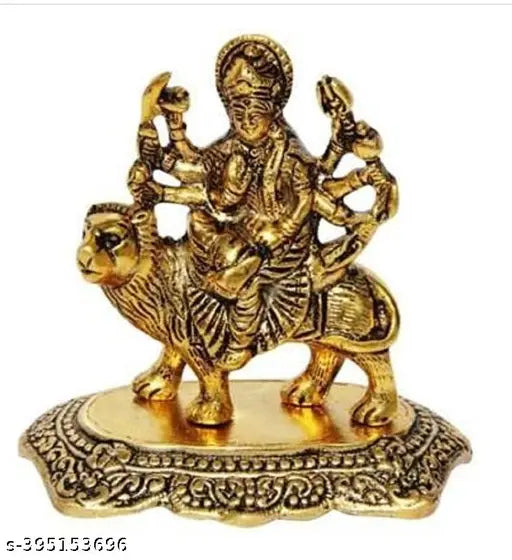 HaridwarDivine Durga Maa Goddess | Maa Durga Statue with Lion Figurine For Home Temple Pooja Decorative Showpiece