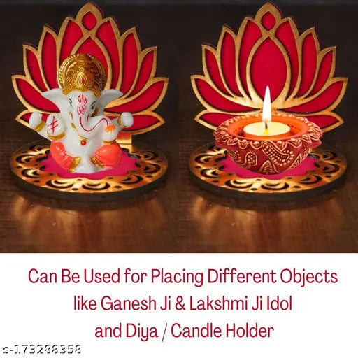 GiftZilla|Diya / Tealight Holder for Diwali, Diwali Home Decoration/Festive Décor|Set of 2