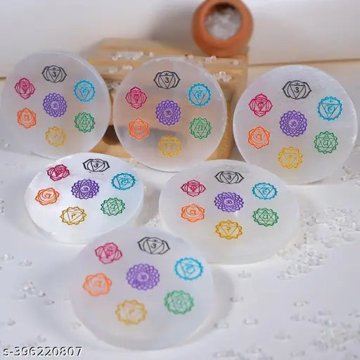 Chakra Selenite Plate To Charge Crystal  For Charging Crystal Plate For Vastu