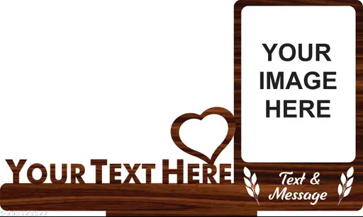 GiftsWale Customized Table Top Stand Wooden Collage Photo Frame With Name | Best Gift For Birthday, Teachers Day, Brother, Sister, Friends, Brother, Sister, Husband And Wife