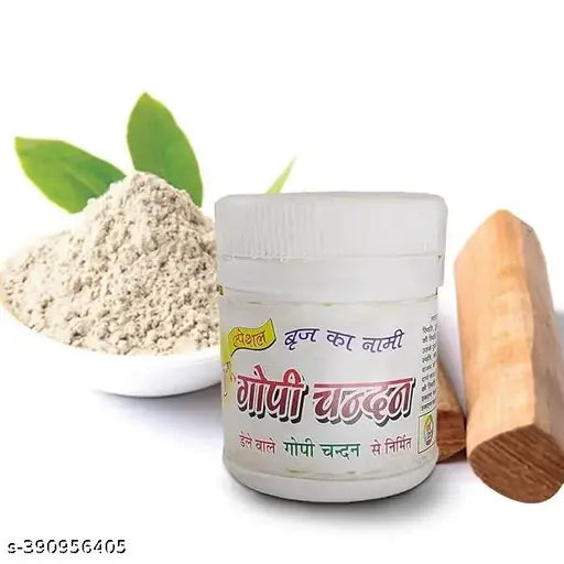 White | Chandan Tilak| Sandalwood Powder| Gopi Chandan| Chandan for Pooja [ pack of 2]
