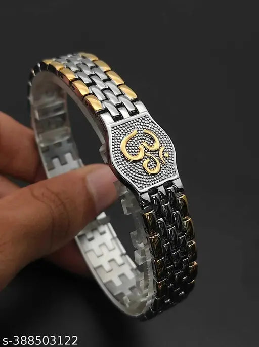 Exclushiv Premium Gold Om Bracelet For Men