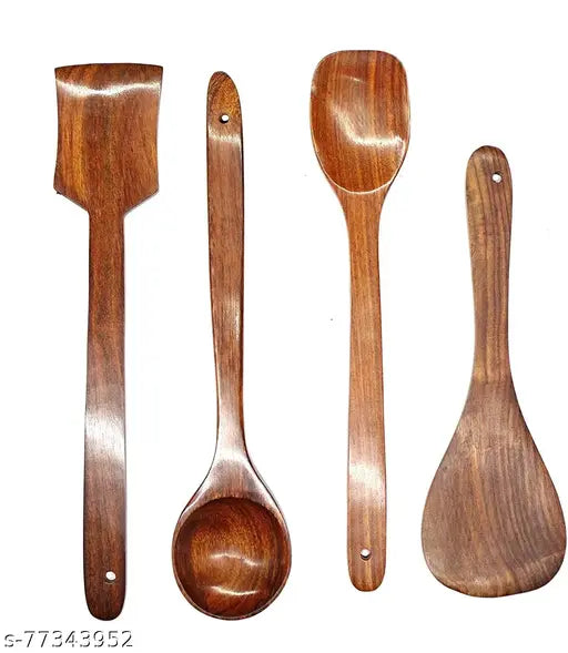 Wooden Cooking Spoons Set of 4