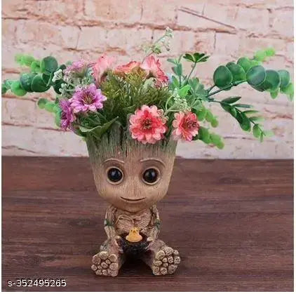"MORATER" Big Groot Resin Vase Pot For Living Room, Balcony, Table Corner, Office/Home Decoration