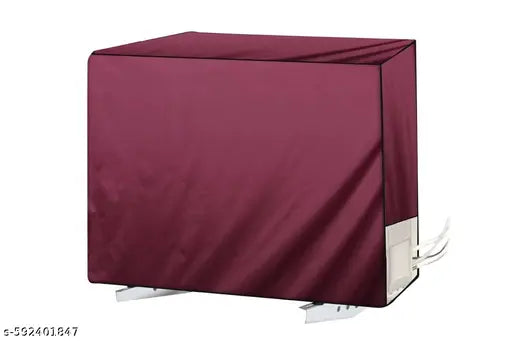 Ebring Dust & Waterproof 1.5 Ton Split AC Cover Set for Indoor and Outdoor Unit (Red Lily)