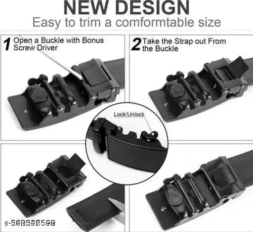 Buy mens and boys trendy black belt and get  two fold album wallet , wired handfree and side bag travel bag free