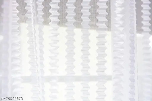 White Tissue Transparent Net  SheerCurtains Pack of 01 pc