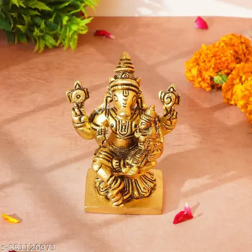 Shreeyaash Brass Varahi Amman Idol for Temple & Pooja Room | Handcrafted Goddess Varahi Statue for Protection, Strength