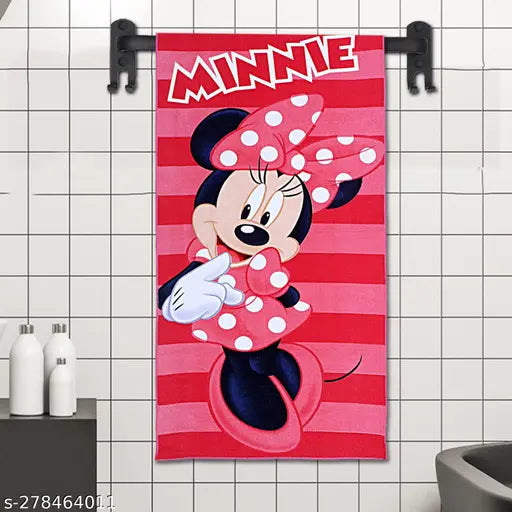 Dream Shades Cotton Bath Towel Cartoon Printed Bath Quick Dry Towel 350 GSM 60x120 cm Towel for Kids Boy/Girls (Pack of 1 Towel)