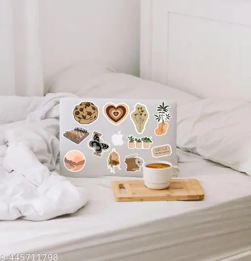 Vintage Natural Stickers, 60Pcs Pretty Floral Decorative Retro Decals Adhesive Watercolor Aesthetic Trendy for Scrapbook Laptop Skins Album DIY Craft Daily Planner