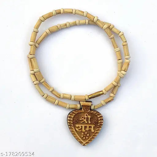 Tulsi Mala Original with Ram Locket for Children, 18 Inch, From Vrindavan, Kanthi Mala