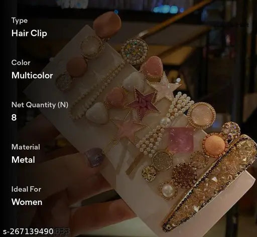 New Arts Koreyan clip girls/women pack of [8]