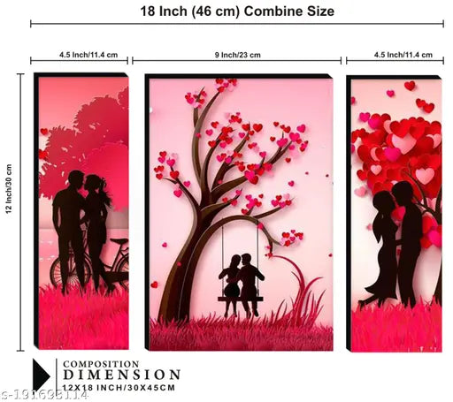 Blue Art Gallery Artificial Wall Painting