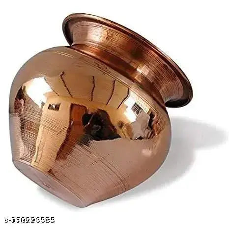Pure Copper Kalash / Tambe ka Lota Copper Kalash Puja articles Copper Lota Kalash Pot | Used as Poojan Worship Home Temple Garden Storage Water Beneficial for Health